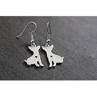 Ohrringe Chihuahua mit Wunschbuchstabe