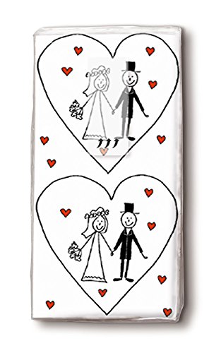 Paper+Design Taschentücher HOCHZEIT / 10 Packungen a 10Stück - 2