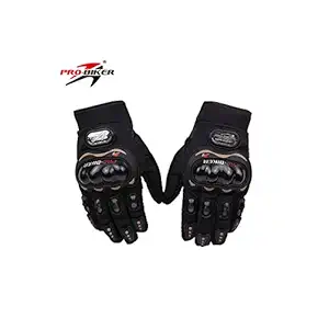 Probiker FM-Gloves Bike Full Finger Gloves (Black, Extra Large)