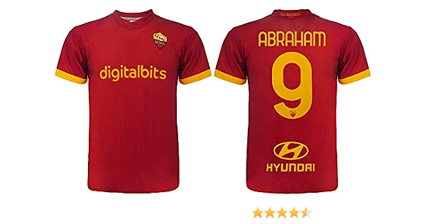 L C Maglia Abraham Roma 2022 Ufficiale Stagione 2021 2022 Adulto Ragazzo  Bambino Abram 9 : Amazon.it: Abbigliamento