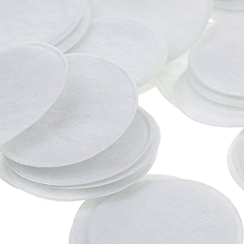 100x 40mm Gepolsterte Runde Form Handwerk Filz Stoff Polyester handmade Filzstoff Bastelfilz DIY Stoff Sewing – Weiß, Durchmesser 40mm - 5