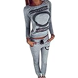 Sannysis Frauen V-Ausschnitt Activewear Gym Sport Tops + Hosen Outfits