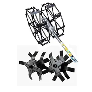 Kishan Brush Cutter Weeder Attachment 28mm with Tiller Blades (Made in India)