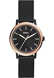 Fossil Damen-Armbanduhr Analog Quarz One Size, schwarz, schwarz