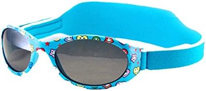 Baby Sunglasses Polarized Wrapz With Strap Infants Kids Safety 1-3years UV400 Light Blue MOLA MOLA