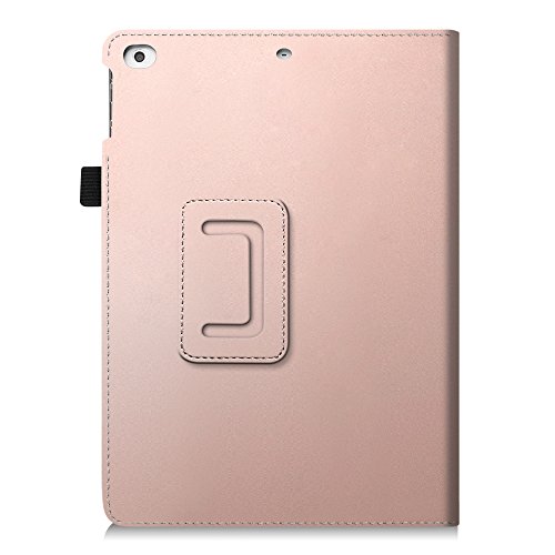 Fintie iPad 9.7 Zoll 2017 / iPad Air 2 / iPad Air Hülle – [Eckenschutz] Slim Fit Folio Kunstleder Schutzhülle Case Cover mit Auto Schlaf / Wach Funktion für Apple iPad 2017 Neue Modell 9.7″ Retina Display Tablet, iPad Air 1/2, Roségold - 9