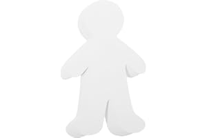 Angoily Paperboard People Cutouts 20Pcs Blank Human Shapes for Kids DIY Craft Classroom Art Supplies Durable Cardboard Figures for Boys and Girls