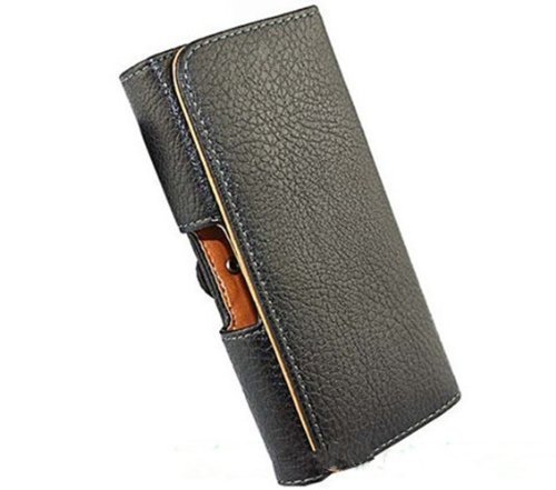 Vandot 1x Lusso Custodia Borsa set di Accessori Premium Phone Custodia in pelle Custodia Protettiva per il Nuovo Apple iPhone 6 Plus (5,5 pollici) Smartphone Affari Cinghia di Cuoio del Sacchetto del Telefono delle Cellule Della cinghia del Sacchetto della Copertura di caso Della Copertura del Cuoio dell'unitÃ  di Elaborazione con Chiusura Magnetica e Clip da cintura clip del Raccoglitore di Vibrazione Della Cinghia della Cassa del Respingente Passante Per cintura Shell Matt - Nero