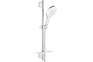 GROHE Vitalio SmartActive 150 – zestaw drążków prysznicowych (oszczędność wody, 3 rodzaje strumienia, trwała powierzchnia), chrom, 26598000