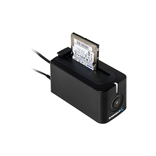 Sabrent Festplatten Docking Station – USB 3.0 auf SATA externe Festplatten Docking Station für 2,5 oder 3,5 Zoll HDD, SSD [Unterstützt UASP und 8TB +] (DS-UBLK) - 4