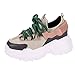 Produktbild WWricotta Damen Sportschuhe Atmungsaktiv Turnschuhe Laufschuhe Schnürschuhe Freizeitschuhe Outdoor Sneaker Shoes Plateauschuhe Flache Schuhe
