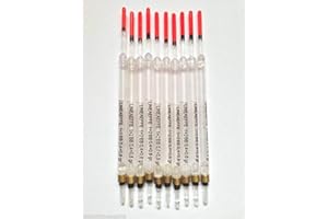 Lineaeffe 10 New Loaded Fishing Waggler Clear Floats 14CM 2BB Carp Chub Match Short