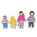 Produktbild Sharplace 4 Personen Puppenfamilie Holzbiegepuppen Set Für 1:12 Puppenhaus Deko, Kinder Spielzeug