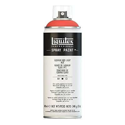 Liquitex Professional Peinture acrylique Aérosol 400 ml Rouge de cadmium clair Imitation