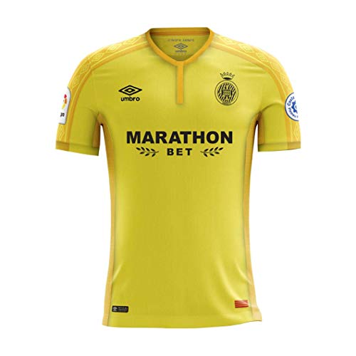 Girona F.C. 90088 Camiseta 2ª Equipación, Unisex niños, Amarillo, 10 años