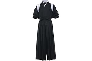 MAVIKIM Japanese Samurai Kimono Hakama Uniform Traditional Aikido Kendo Martial Arts Anime Costume