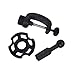 Teenitor 2 Pcs Wig Mannequin Head Stand - Training Cosmetology Manikin Holder Mannequin Head Holding Clamp Adjustable to Table Black