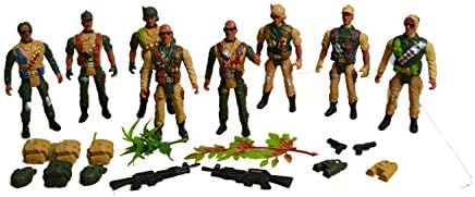 Toy Soldier Army Figures - Combat Fighter Set Action Man Tank Soldier Fighter