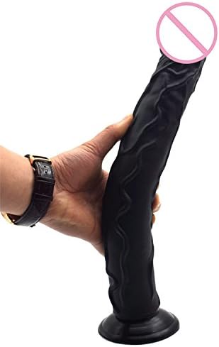 34.5 * 5CM Big with Suction Cup Super Soft Silicone Horse Sex Toys for Women Adult Huge P-Enis Sex Products,Black