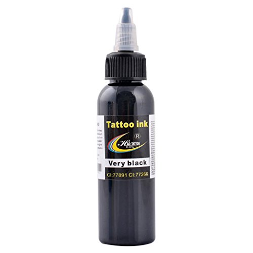 CHUSE Hao Tätowierfarbe Permanent Make-up Pigmente 2 OZ / Flasche Schwarz Farbe tätowiert kosmetische