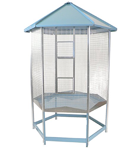 Preisvergleich Produktbild Voliere Sechskant Stahl mod. Large – Käfig für Vögel
