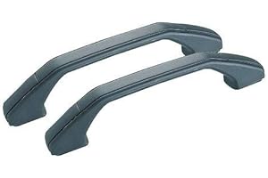 ROADLOISIRS Kit de 2 poignées de tirage Noires + Cache-vis avec entraxe 170 mm