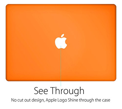 Ueswill Schutzhülle für MacBook, glatte und weiche Hartschale, inklusive Mikrofasertuch Orange MacBook Pro 13″ (CD-ROM Drive) - 2