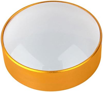 DFHHG® magnifier,75mm 10 Times Optical Glass HD Reading Magnifier Gold easy to carry