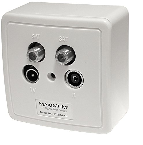 Preisvergleich Produktbild Maximum MX-700 2xS-TV-R Sat Twin Enddose 4-fach