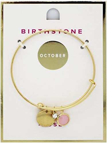 DCK Birthstone Bracelet Bangle Pendant Crystal Gold Silver Plated Jewellery for Women