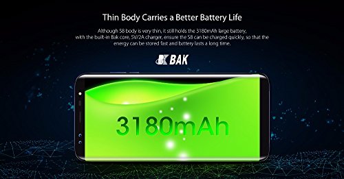 Blackview S8 - (18: 9-Verhältnis) 5,7 Zoll 4G Android 7.0 Smartphone, Octa-Core 4GB + 64GB, vier Kameras, dünner Körper mit 3180mAh Batterie - Schwarz reviews Blackview S8 - (18: 9-Verhältnis) 5,7 Zoll 4G Android 7.0 Smartphone, Octa-Core 4GB + 64GB, vier Kameras, dünner Körper mit 3180mAh Batterie - Schwarz
