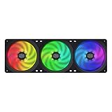 Cooler Masterfan SF360R Argb Ventilateur Carré avec 24 LED Argb contrôlées Indépendamment, Design de Lame d'équilibre d'air Hybride, Gestion des cbles améliorée et Ventilateur de contrôle PWM