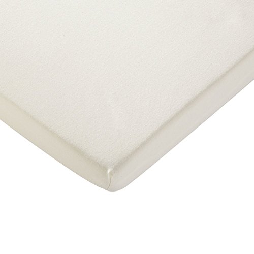 Preisvergleich Produktbild Träumeland Spannbetttuch für Wickelauflagen Frottee beige 75x85 2er Pack