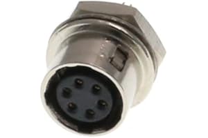 DRRI Hirose 6Pin Female Socket HR10A-7R-6S for Industrial AVT CCD Camera (Female Socket, 6Pin)