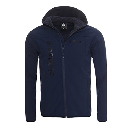 92T2 Eisblau Herren Dark Ice Softshell Jacke Outdoor Big Logo Navy Gr. XL