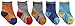 TICK TOCK Baby Boys Socks 5 Pairs Cotton Rich Heel and Toe Warm Stripes Grippers