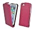 Produktbild Perfect Case ® Stil Better PREMIUM QUALITÄT Echtleder Flip Case für Apple iPhone 5c - pink