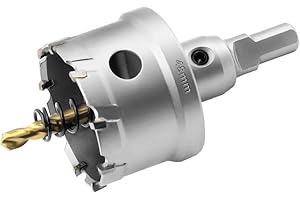 Aohhy TCT Carbide Hole Saw 48mm Heavy Duty Industrial Grade Tungsten Hole Cutter for Metal, Copper, Aluminum, Stainless Steel, Cast Iron