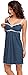 Be Mammy Womens Maternity Nightdress Dolly (Dark Blue, EU 40=UK 14)