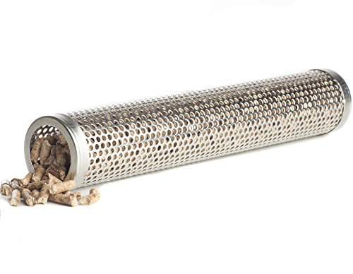 Nordlandt Räucherröhre 30cm – Das Original – Räuchern auf jedem Grill mit Räucherpellets – 4h satter Rauch – Edelstahl Kaltrauch-Erzeuger – Räucherbox – Tube Smoker 12″ – Pellet Smoker –Kalträuchern + Schutztasche Sparbrand - 2