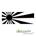 Produktbild RISING SUN PLATTE L 2357 // Sticker OEM JDM Style Aufkleber (Rot)