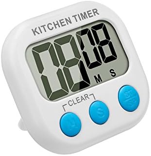 Szaerfa Digital Magnetic Kitchen Timer with LCD Display Big Digits for Cooking Studying Doing Exercise