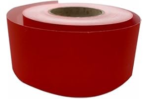 3 Ace Crafts Straight Edge Paper Border Roll (Scarlet) 48mm x 50 Meters, Jumbo, for Drawing, Painting, Sketches, Backdrop, Schools, Office, Nurseries, College, Artists, Poster, Notice Boards