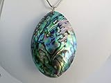 abalone spiel app  Ovale Paua Muschel Abalone an Edelstahl Kette 76 cm lang