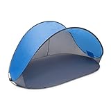 Relaxdays Pop Up Strandmuschel, H x B x T: 100 x 220 x 120...