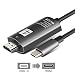 Produktbild Ocamo USB-c unterstützt 4 K 30 Hz USB 3.1 der U89 Stecker auf HDMI Stecker HD Adapter Anschluss Kabel Grau