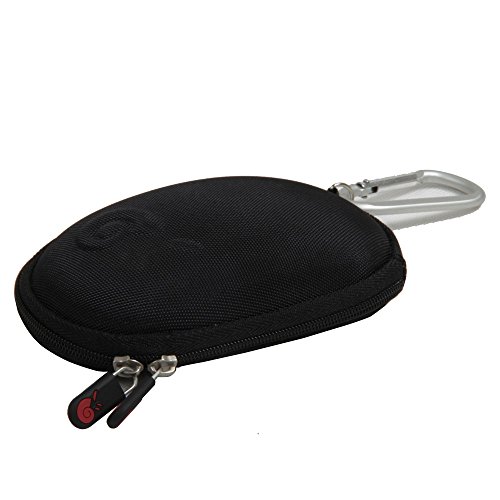Hermitshell Travel Hart EVA Lagerung Tasche Schutz hülle Etui Tragetasche Beutel Compact Größen und karabiner für Apple Magic Mouse Maus I und II 2nd Gen und Karabiner Schwarz Nylon