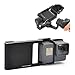 Produktbild Fulltime® LM25 Gopro 5 4 3 3+ Xiaoyi Sport Kamera Schalter Adapter Montageplatte für Dji Osmo Mobile Zhiyun Gimbal, Luftfahrt Aluminium-Legierung, 135g, Schwarz