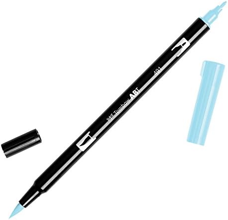 TombowDual Brush Pen Art Marker, 491 - Glacier Blue, 1-Pack