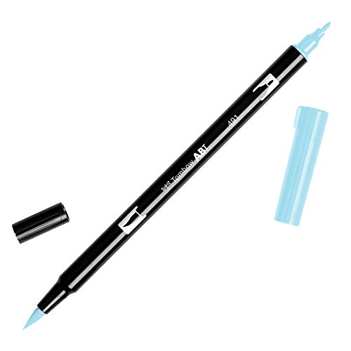 TombowDual Brush Pen Art Marker, 491 - Glacier Blue, 1-Pack